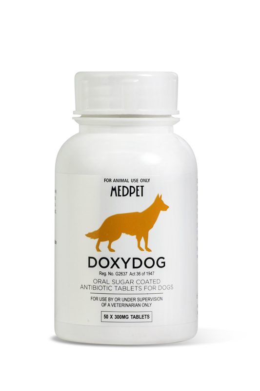 MEDPET DOXYDOG 100 TABLETS 50MG Turf Pet Hyper