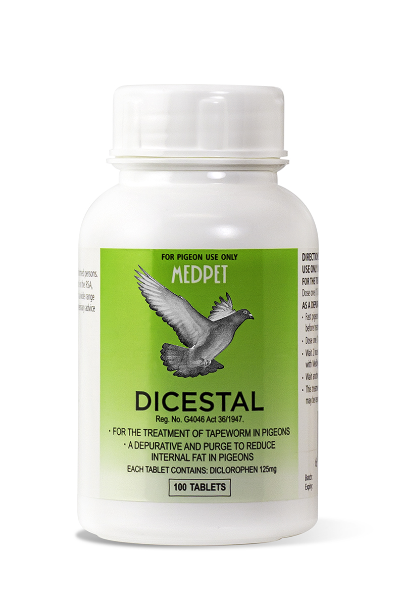 059_Dicestal-100-lr MEDPET DICESTAL PIGEON TABS 100`S - Image 1