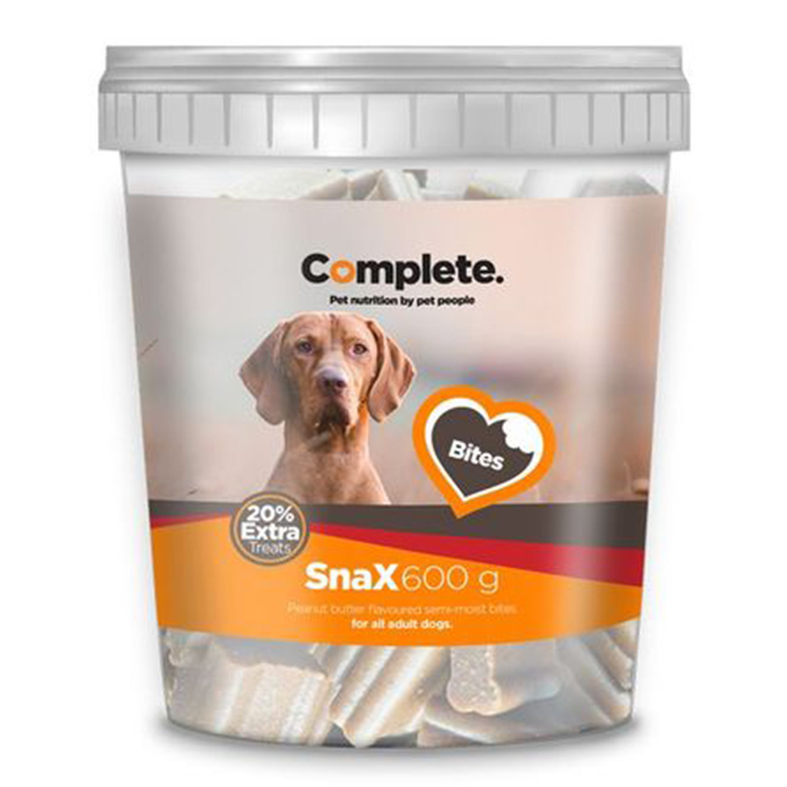 Complete-SNAX-peanut-butter-500g COMPLETE SNAX PEANUT BUTTER BITES 600G - Image 1