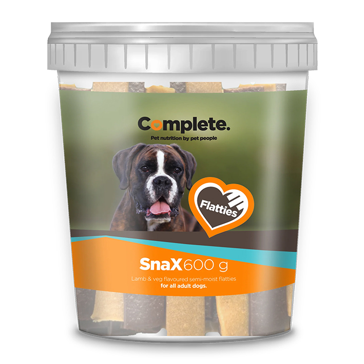 Complete-Snax-Flatties-600g COMPLETE SNAX LAMB & VEG FLATTIES 600G - Image 1