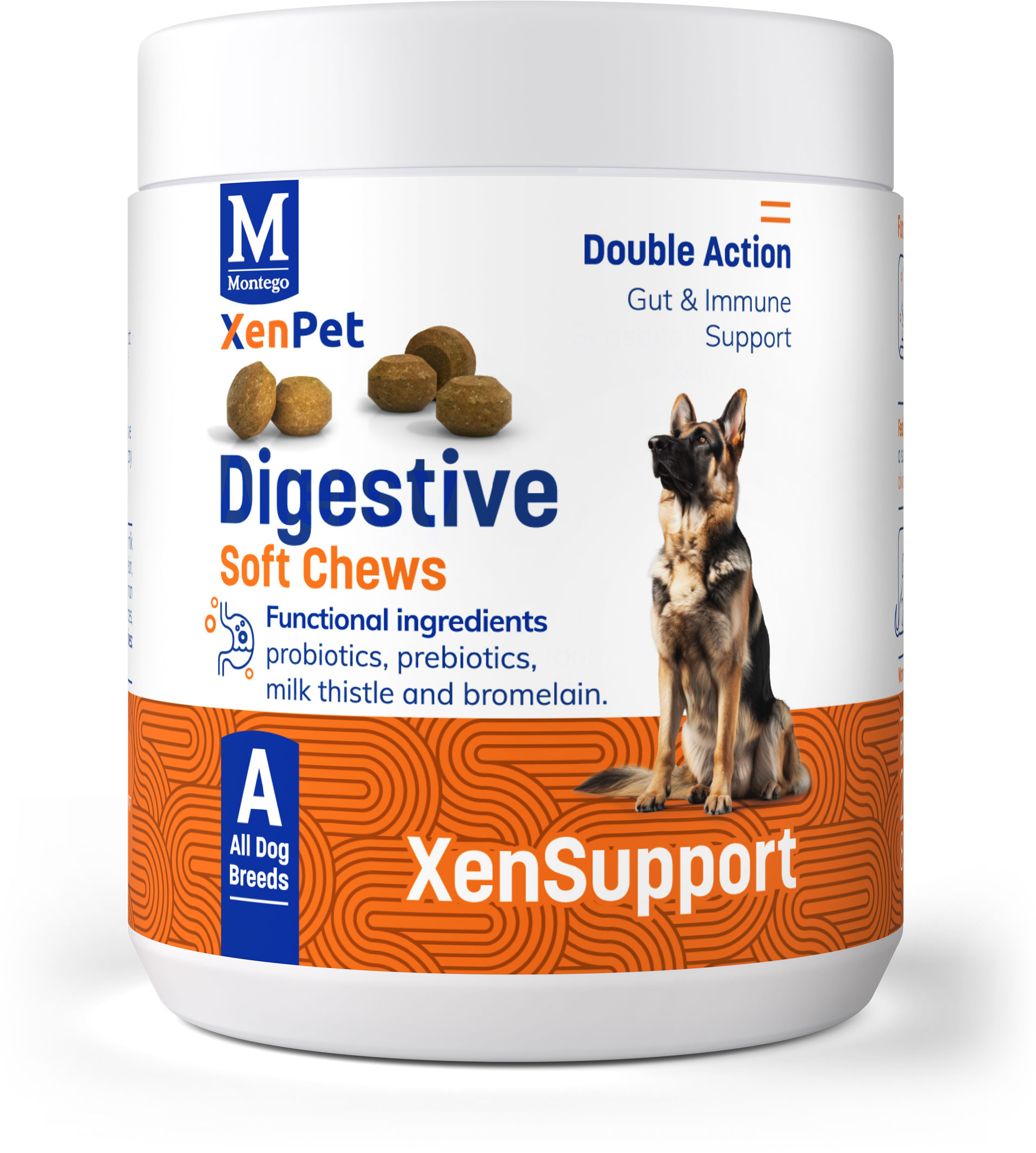 XENPET-SUPPLEMENTS-DIGESTIVE MONTEGO XENPET DIGESTIVE CHEWS 240G - Image 1