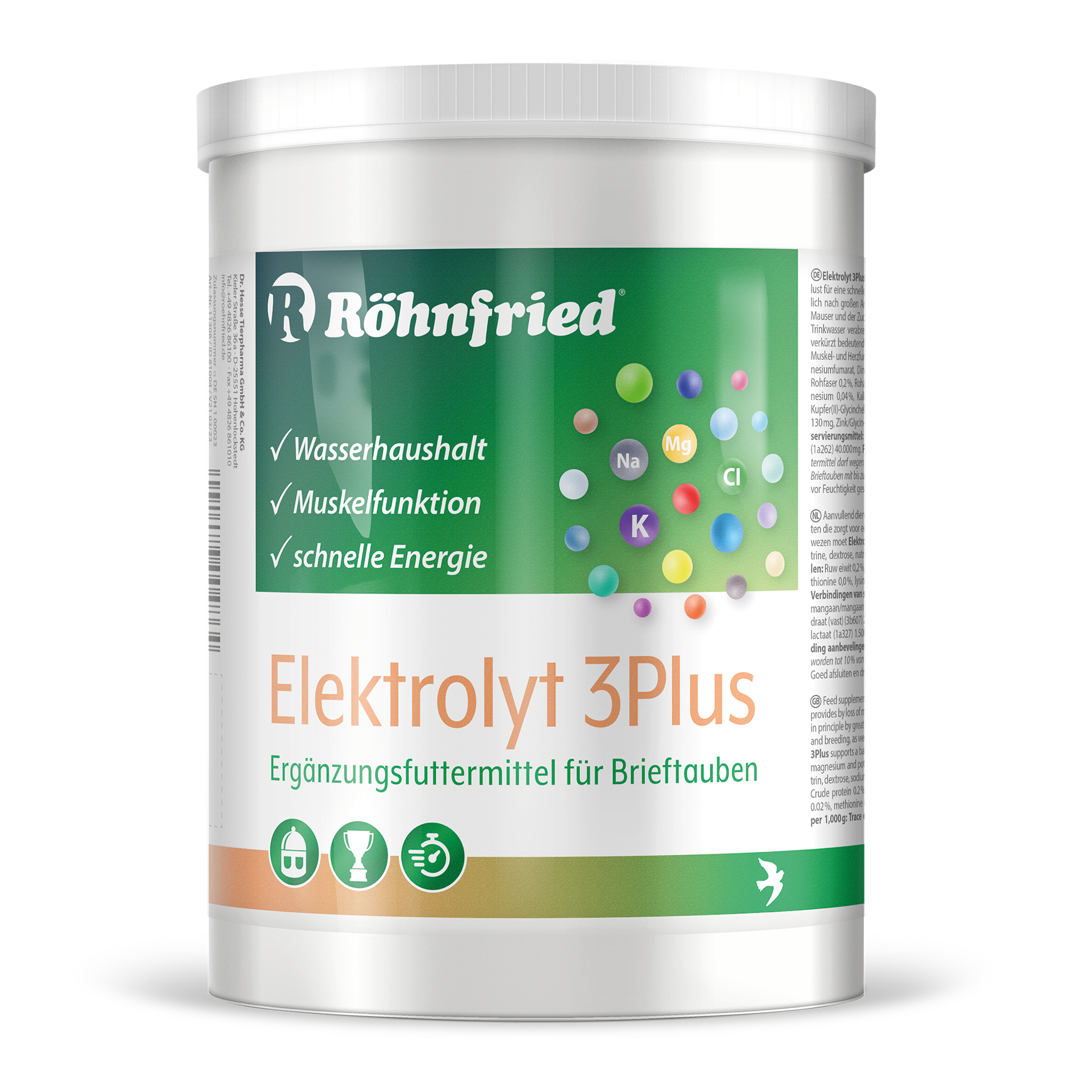 11308-elektrolyt-3plus_600g_dose_rf_v21_03_23.png ROHNFRIED ELEKTROLYT 3PLUS 600 - Image 1