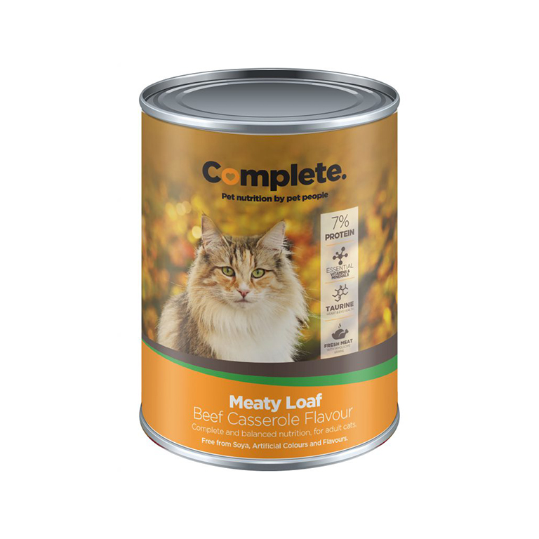 complete-pet-food-product-meaty-loaf-beef-01.jpg COMPLETE CAT TIN 385G BEEF - Image 1