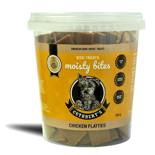 cuth_flatties_500g.png CUTHBERT`S S/MOIST CHICKEN FLATTIES 500G - Image 1