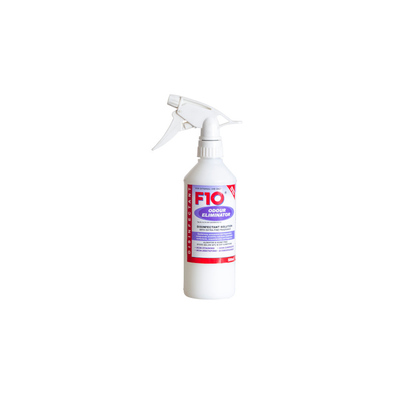 f10-disinfectant-odour-eliminator-with-trigger-spray-500ml.jpg F10 ODOUR ELIMINATOR SPRAY 500ML - Image 1