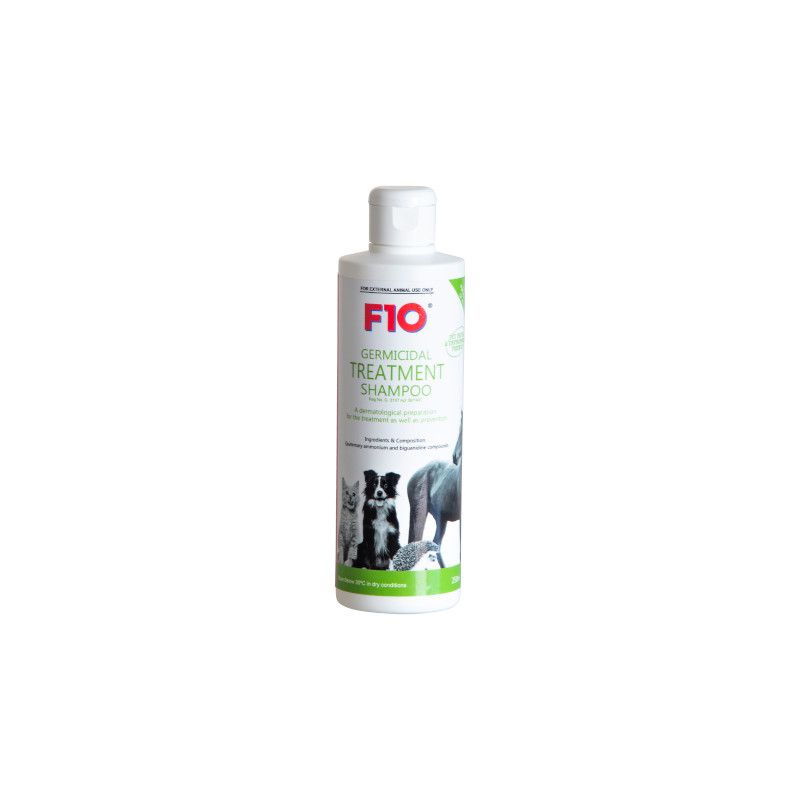 f10-germicidal-treatment-shampoo-250ml.jpg F10 GERMICIDAL SHAMPOO 250ML - Image 1