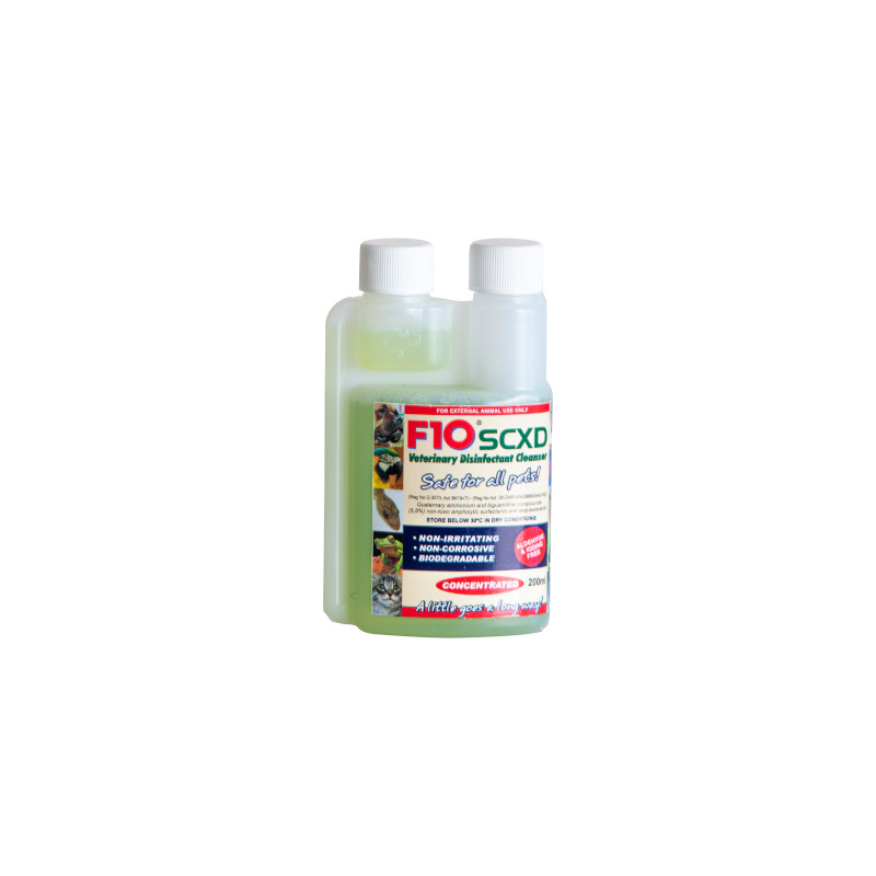 f10scxd-veterinary-disinfectant-cleanser-200ml.jpg F10 SCXD VETERINARY DISINFECTANT 200ML - Image 1