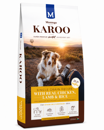 MONTEGO KAROO SENIOR 20KG (CHIC & LAMB)