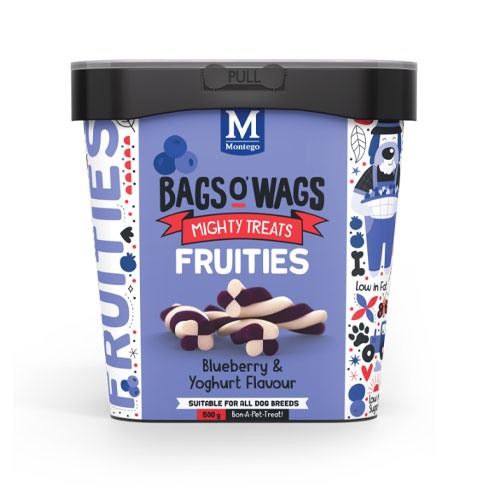 bags-o-wags-fruities-blueberry-and-yoghurt-flavour.jpg BAGS O`WAGS FRUITIES BERRY & YOGURT 500G - Image 1