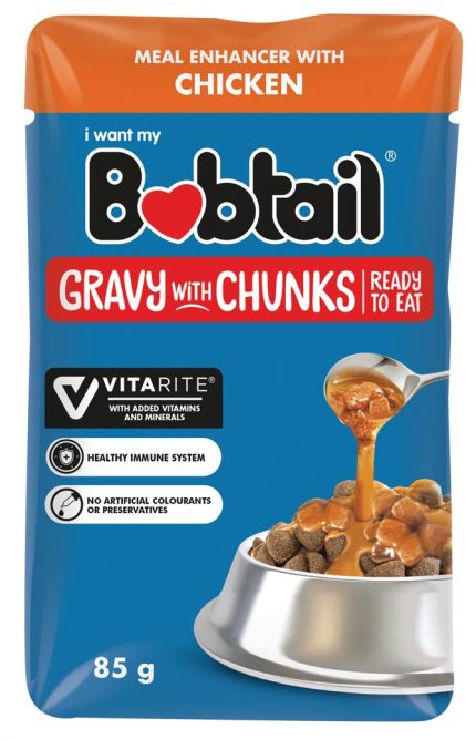 BOBTAIL GRAVY WITH CHUNKS CHICKEN 85G