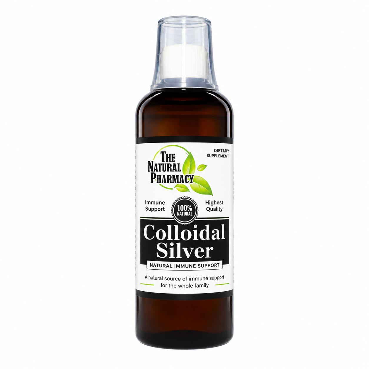 cfd3aa8e-d692-4fa4-a9c6-0686fbfde4fd.png NATURAL PHARMACY COLLOIDAL SILVER 500ML - Image 1