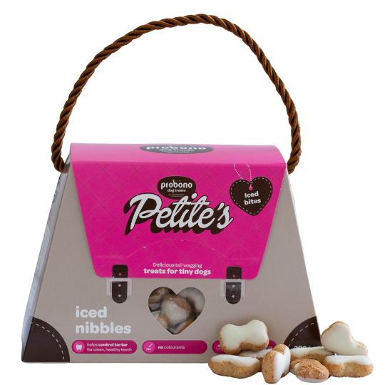 iced-1.png PROBONO PETITE ICED NIBBLES 200G - Image 1