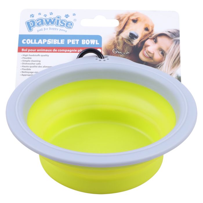 pawise-collapsible-bowl.jpg PAWISE COLLAPSIBLE PET BOWL - Image 1