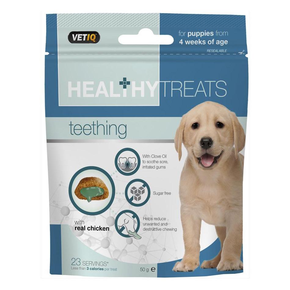 vet-oq-puppy.jpg VET IQ PUPPY HEALTHY+ BITES (TEETH) 65G - Image 1