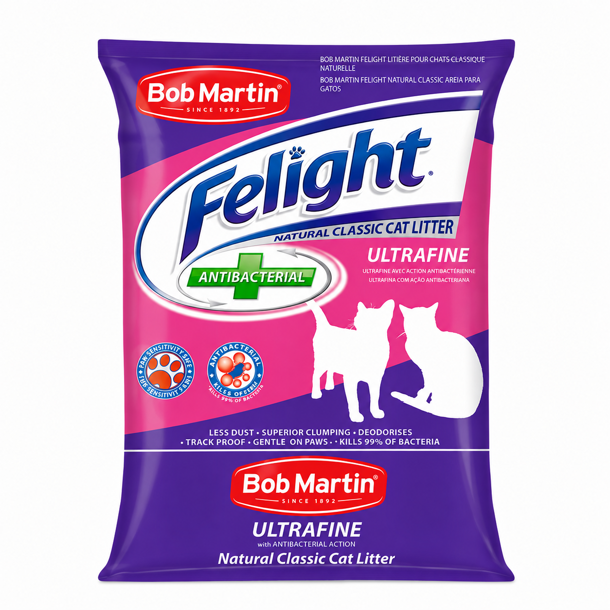 2812a189-743c-4d4b-b665-1dc4838a41f0.png BOB MARTIN ULTRA FINE CAT LITTER 5KG - Image 1
