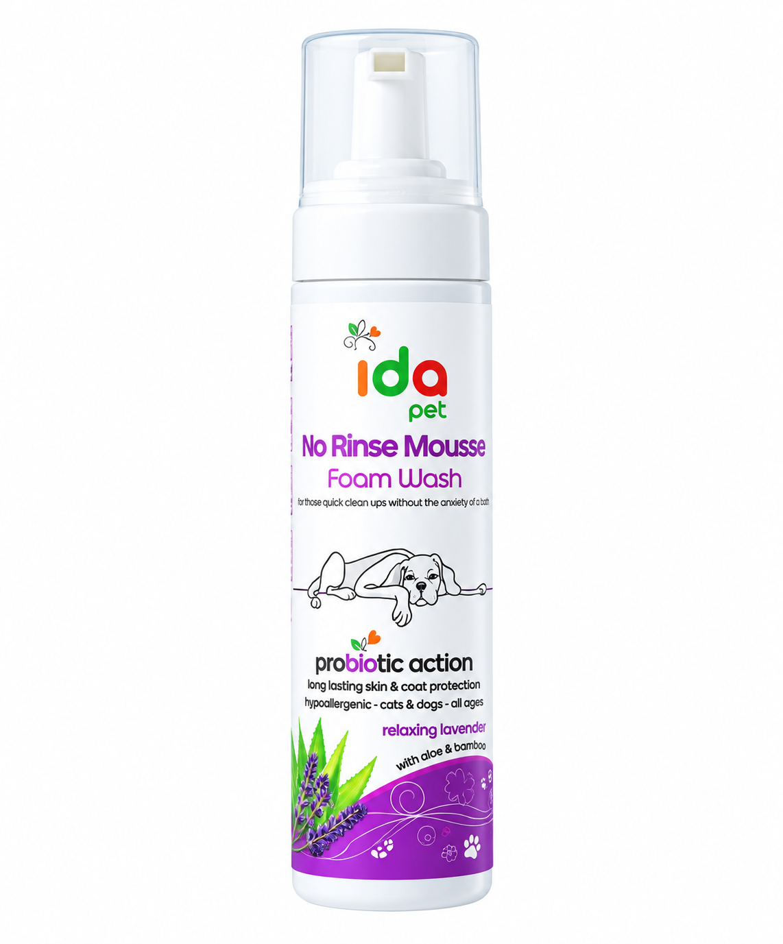 49f1d00f-0e70-4d67-a3ff-7fa30e14b9e8.png IDA NO RINSE MOUSSE BERRY CRUSH 200MLDOG - Image 1