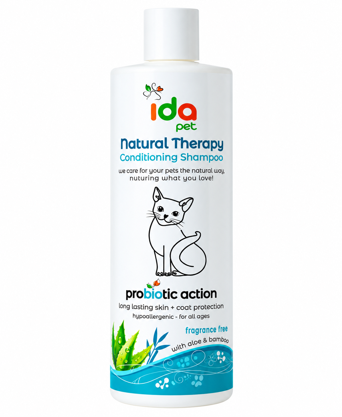 7a236b64-8de7-4a71-a3a2-61711713cd44.png IDA CONDITION SHAMPOO SKIN & amp;COAT 500ML CAT - Image 1
