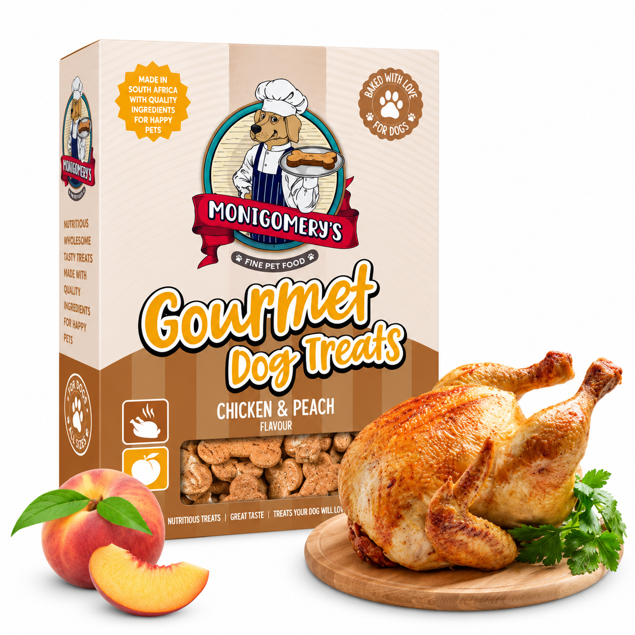 a217f80e-6fbe-4097-860d-d3650c458021.png MONTGOMERY DOG BISCUITS CHICKen & PEACH - Image 1