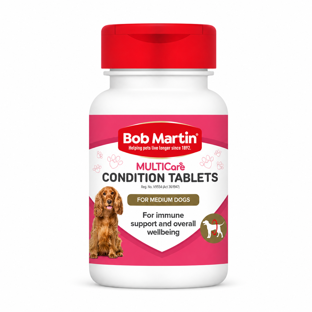 cbd6bc75-75bc-4aa8-a8e4-886486bfd5aa.png BOB MARTIN MEDIUM DOG TABLETS 50`S - Image 1