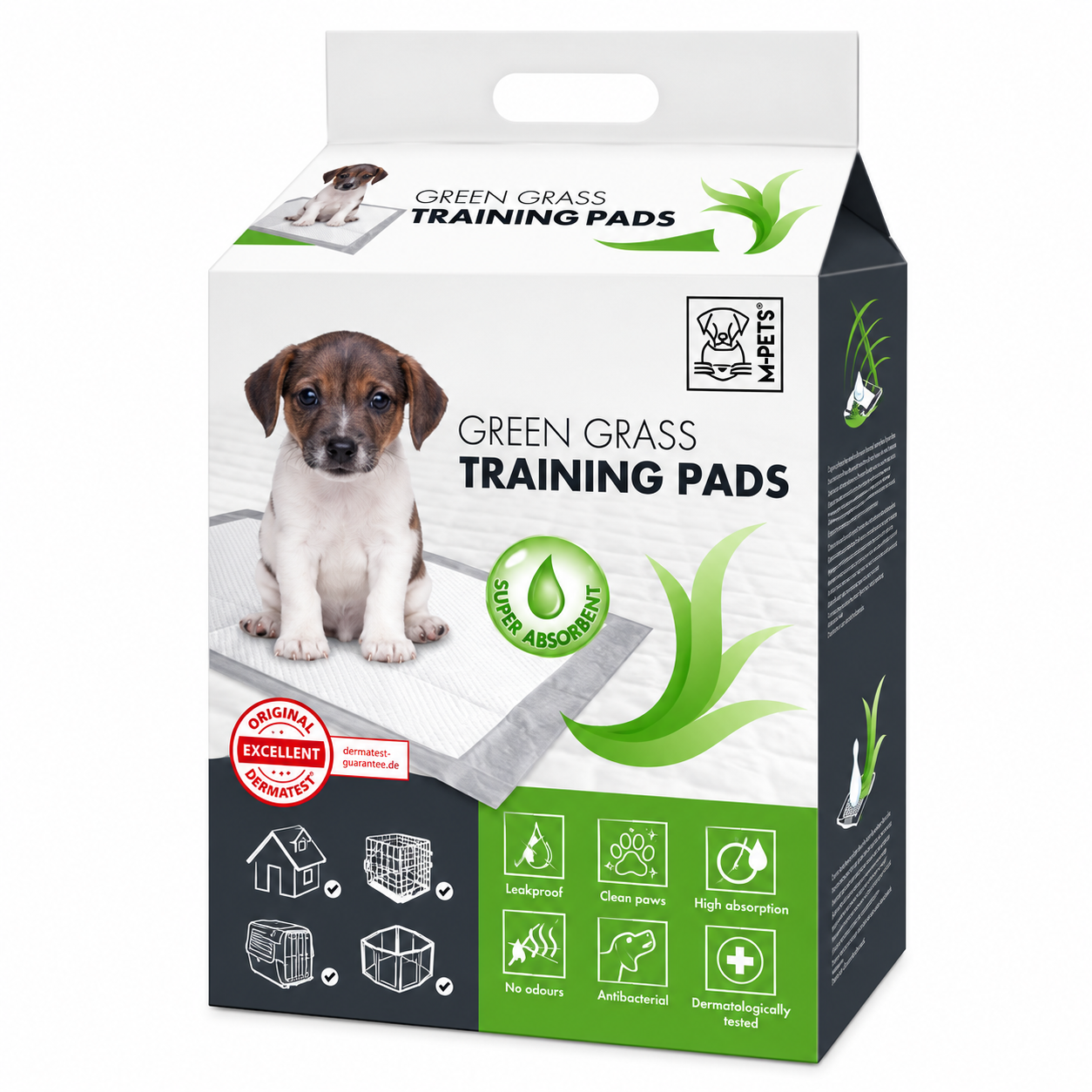 ccc53fc5-1f6b-46ab-bc79-1c2a5380c1e4.png MPETS GREEN GRASS TRAINING PADS (30PC) - Image 1