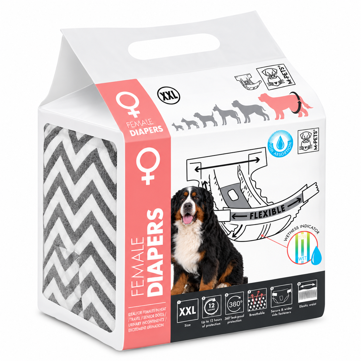cfb56309-3711-4b47-aae1-259d84f11d8a.png MPETS DIAPERS FEMALE DOG- XXL (10`S) - Image 1
