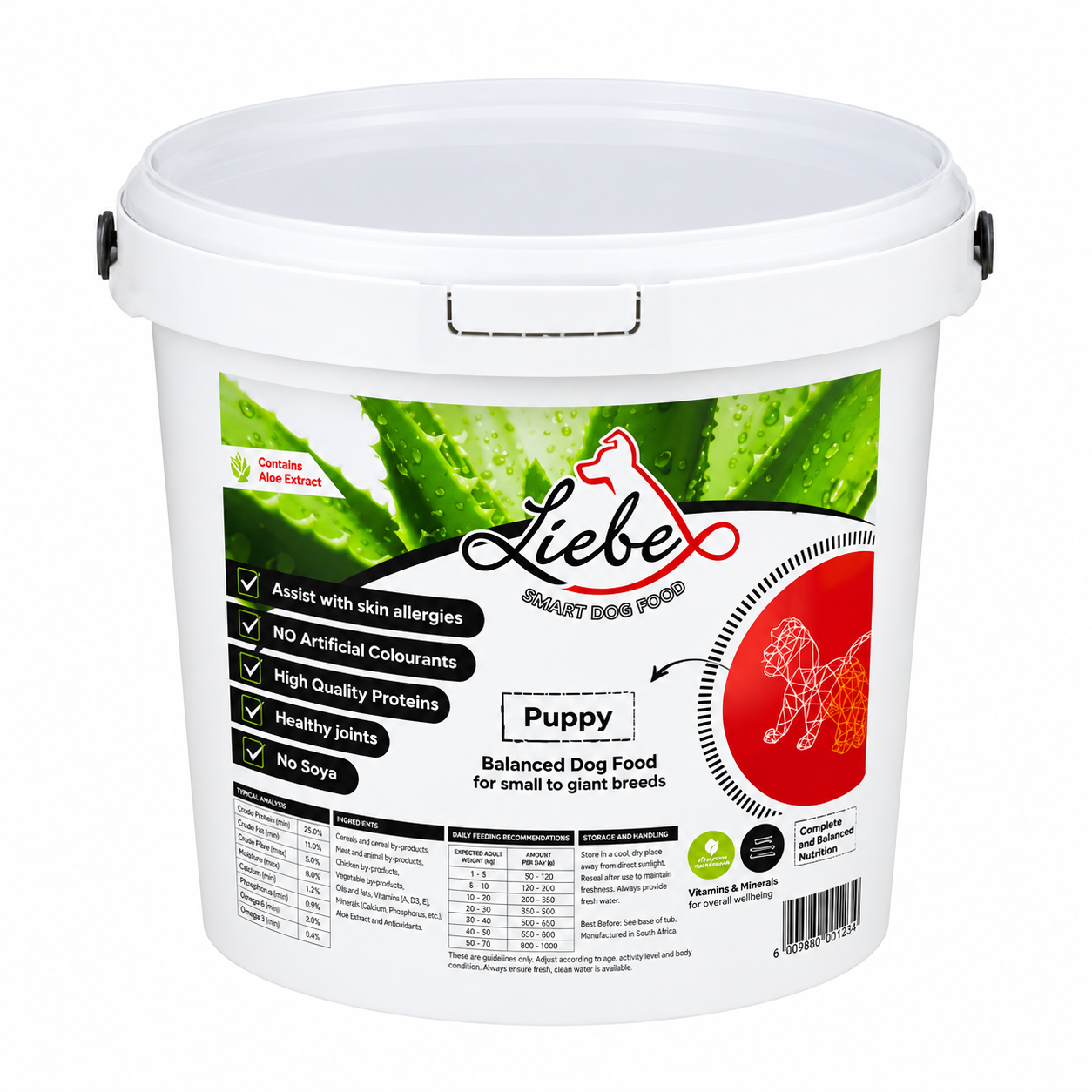 0839121c-241a-4551-b7f1-c2bbff34e5e0.png LIEBE 8KG - 25% PUPPY FOOD (BUCKET) - Image 1