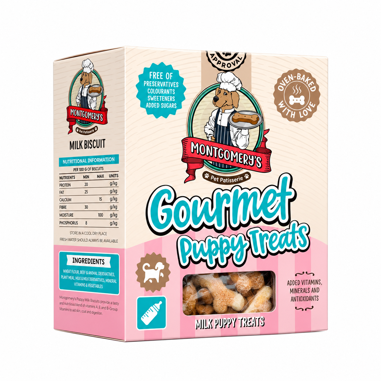 21ca5e16-23b2-4f87-ac30-fd47327aa11e.png MONTGOMERY`S PUPPY BISCUITS 650G - Image 1