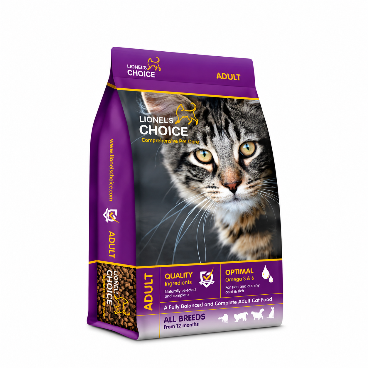6c49e895-c698-4e9c-8a86-c21be21b9e84.png LIONELS CHOICE ADULT CAT FOOD 3KG - Image 1